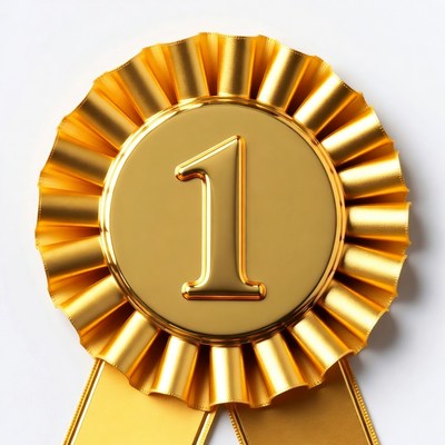 Gold First Place Ribbon