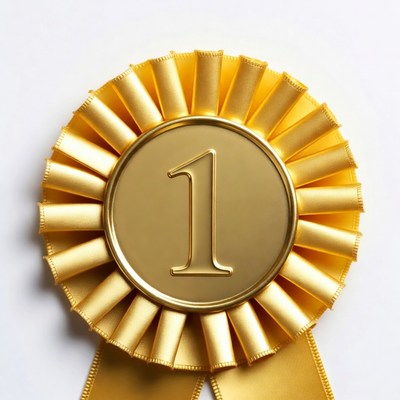 Gold First Place Ribbon
