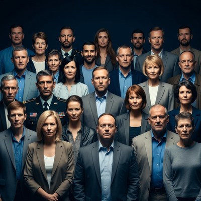 Diverse professional team portrait