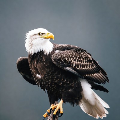 Bald Eagle Perched on Branch