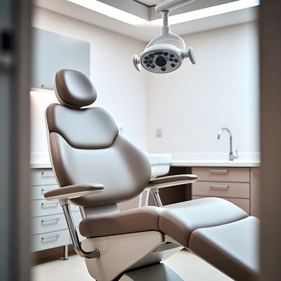 Empty Dental Chair in Modern Clinic
