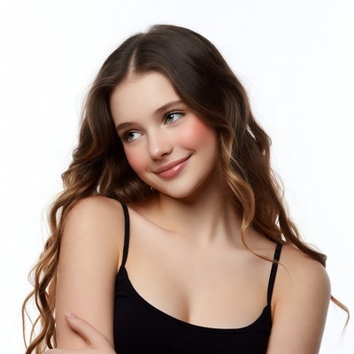 Young woman smiling with arms crossed