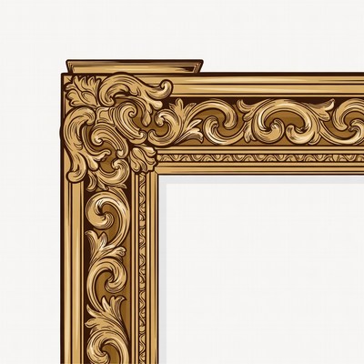 Ornate Golden Picture Frame