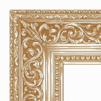 Ornate Golden Picture Frame