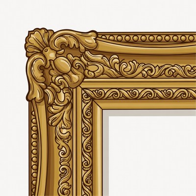 Ornate Gold Picture Frame