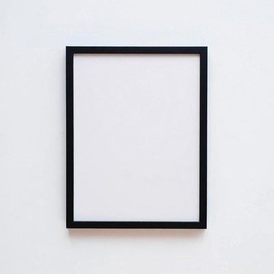 Black empty picture frame