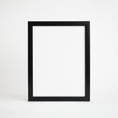 Black Empty Picture Frame