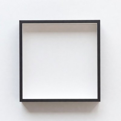 Empty Black Frame on White