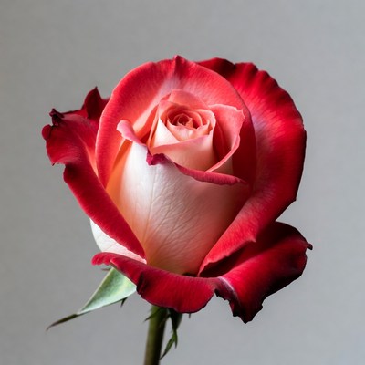 Pink and White Rose Flower