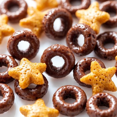 Mixed Chocolate and Golden Cereal Rings
