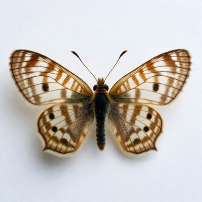 Orange White Spotted Butterfly