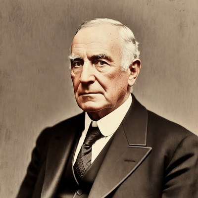 Elderly man in formal suit