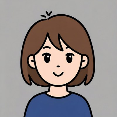 Smiling Asian girl illustration