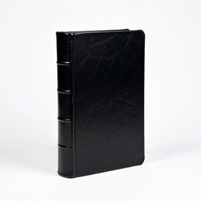Black leather bound book