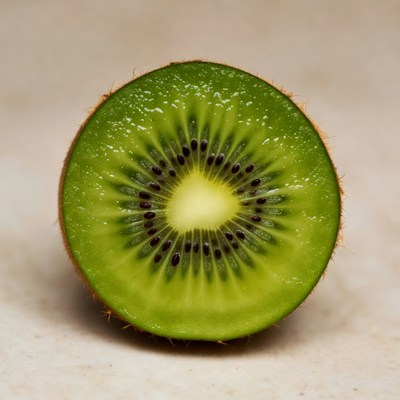 Sliced Kiwi Fruit Closeup