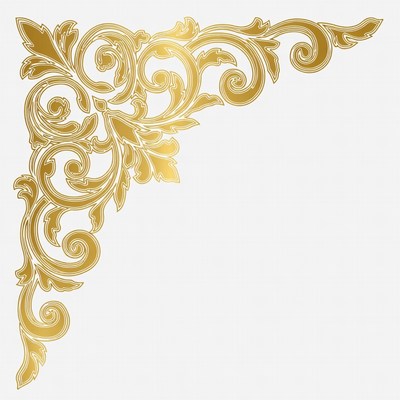 Gold Ornate Corner Design