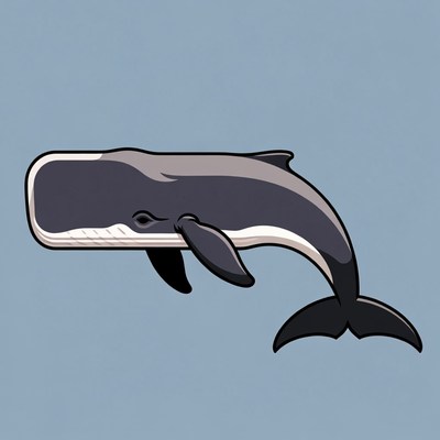 Humpback whale illustration