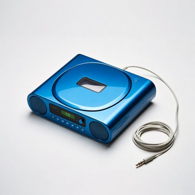 Blue Portable CD Player
