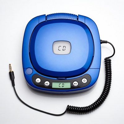 Blue Portable CD Player