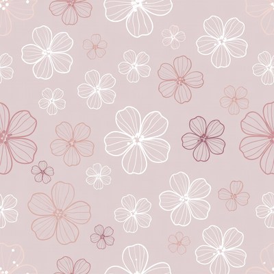 Pink Floral Seamless Pattern