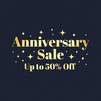 Anniversary Sale Up to 50% Off