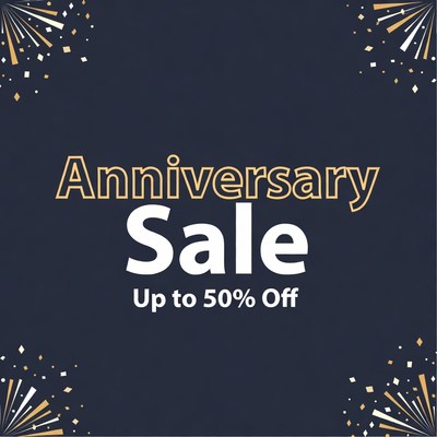 Anniversary Sale Up to 50% Off