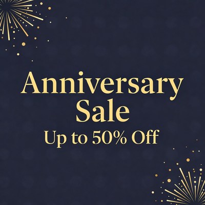 Anniversary Sale Up to 50% Off