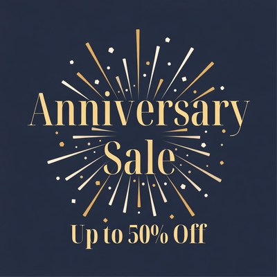 Anniversary Sale Up to 50% Off