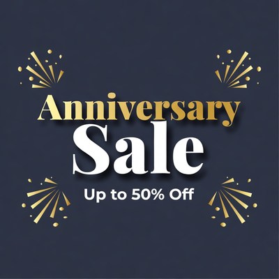 Anniversary Sale Up to 50% Off