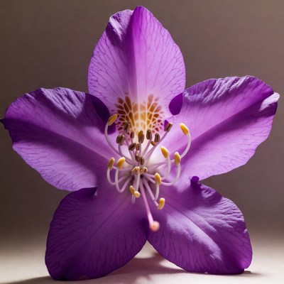 Purple hibiscus flower close-up