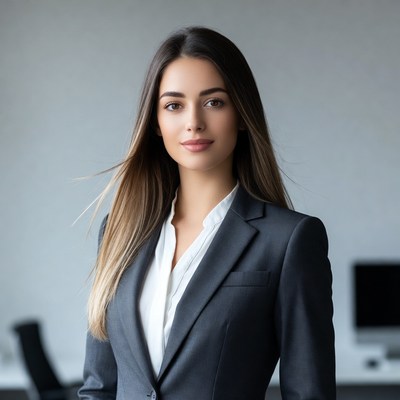 Professional woman in business suit