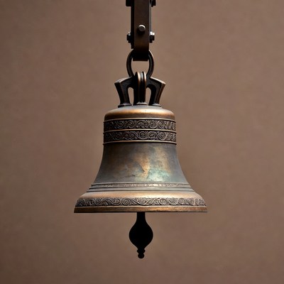 Hanging Bronze Church Bell
