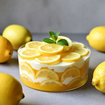 Lemon Slices Layered Dessert