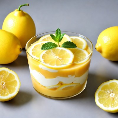 Lemon Parfait with Fresh Lemons
