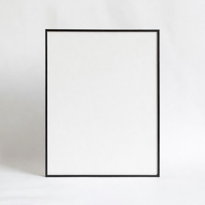 Empty Black Picture Frame
