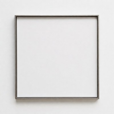 Empty White Picture Frame