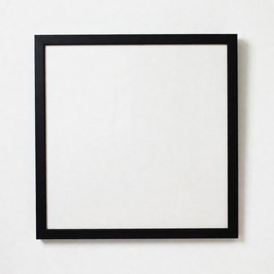Black Framed Empty Picture Frame