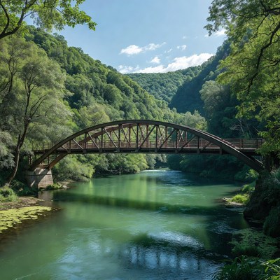 Arch Bridge over Green River Valley
