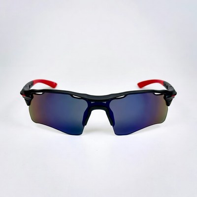 Black Red Blue Sport Sunglasses