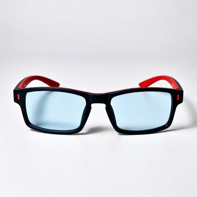 Black and red gaming sunglasses