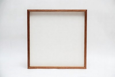 Wooden Frame with White Canvas