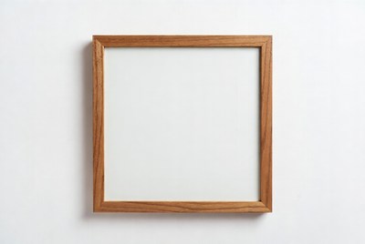 Empty Wooden Picture Frame