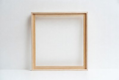 Empty Wooden Picture Frame