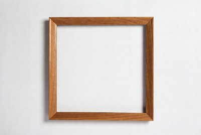 Empty Wooden Picture Frame