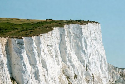 White Cliffs with Green Grass