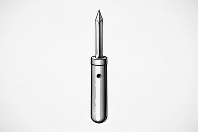 Line Drawing of Potato Peeler