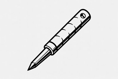 Black ice pick illustration