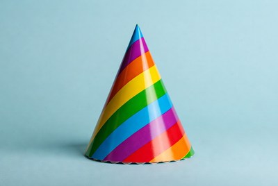 Rainbow Party Hat