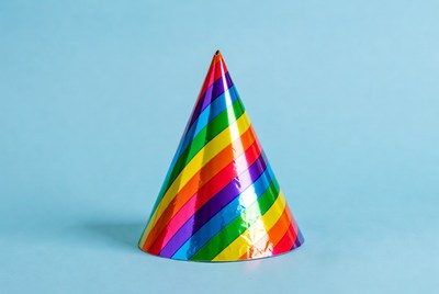 Rainbow Party Hat