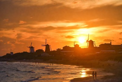 Windmills at Sunset Beach